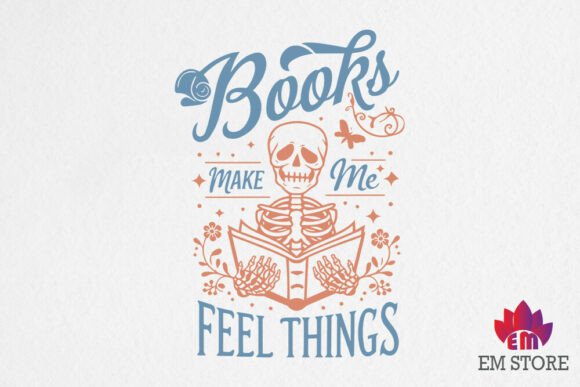 Books Make Me Feel Things SVG,PNG Graphics for Crafts