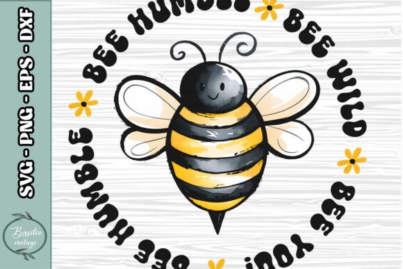 Bumble Bee Humble Quote Sublimation PNG for Graphics and Crafts