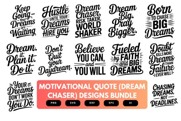 Dream Chaser SVG Bundle for Graphics and Crafts