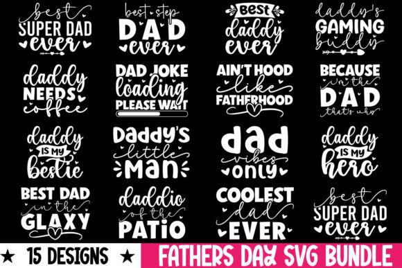 Fathers Day SVG Bundle for Graphics and Crafts