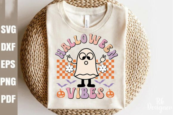 Halloween Vibes Festive Halloween Quote Graphics for Crafts