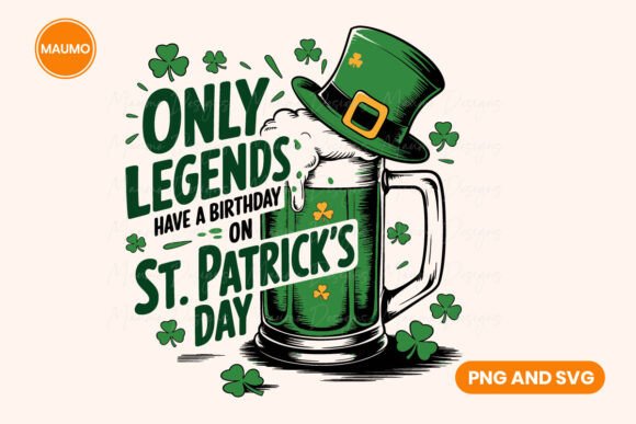 Happy Birthday on St Patrick s Day Quote Graphics for Crafts