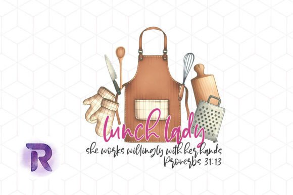 Lunch Lady Sublimation Quote PNG Review