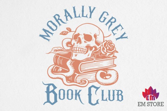 Morally Grey Book Club SVG, PNG for Graphics and Crafts