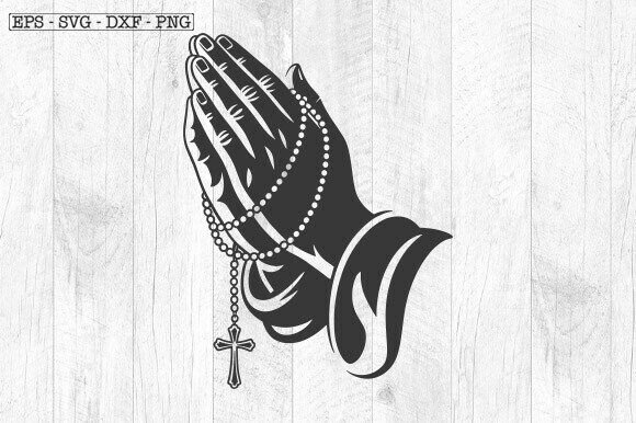 Praying Hands SVG, Religious SVG for Crafts and Graphics