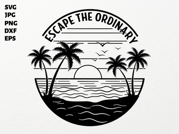 Tropical Sunset SVG for Cricut: A Graphics and Crafts Review