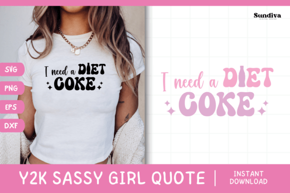 Y2K Sassy Girl Baby Tee Quote 10 Graphics in Crafts