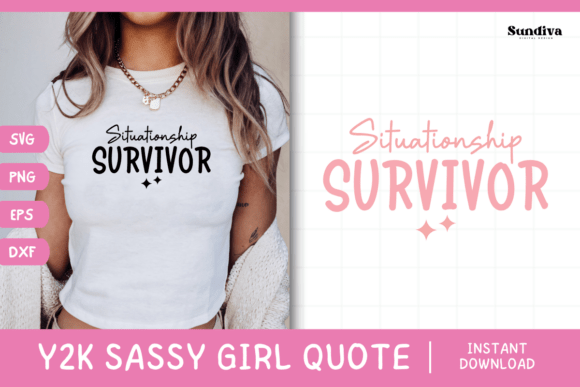 Y2K Sassy Girl Baby Tee Quote 3: Graphics for Crafts